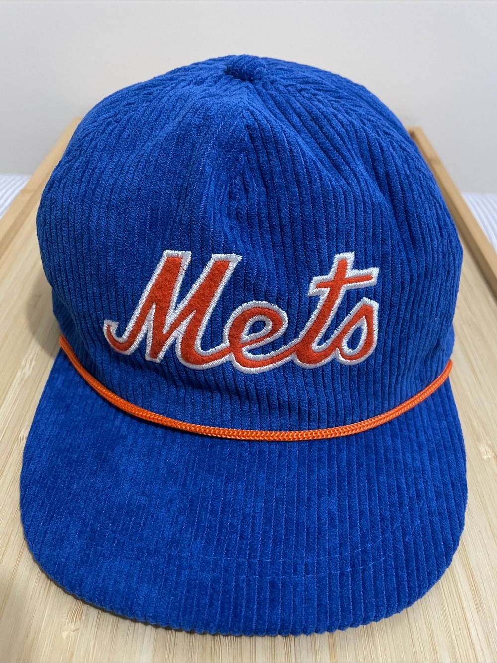 New York Mets SGA Blue Corduroy Vintage Hat ~ Adjustable